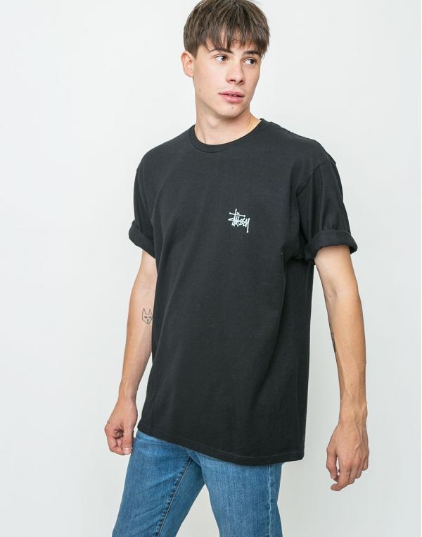 Logo tee Stussy Basic BLACK