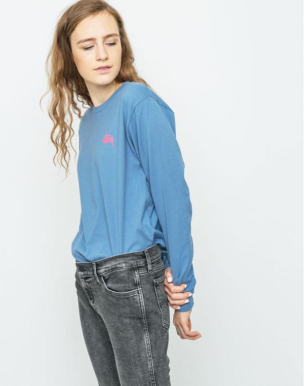Logo tee Stussy Basic STEEL