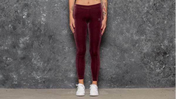 adidas Velvet Vibes Leggings Maroon